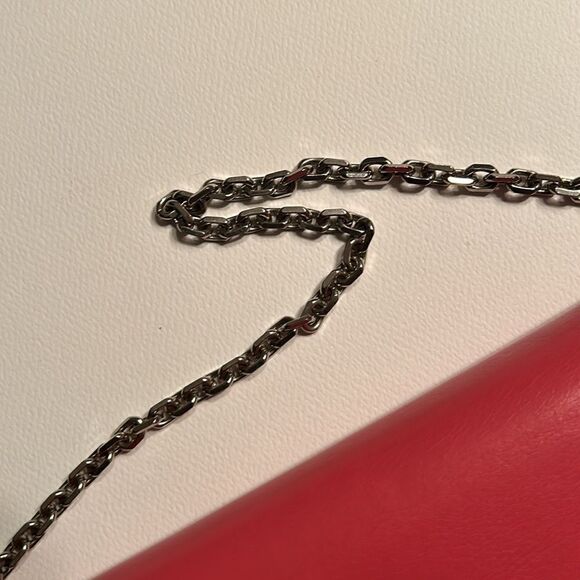 - Authentic Cristian Dior Leather Pink/Coral Wallet on a Chain - Picture 5 of 17